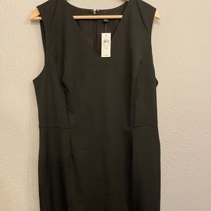 Ann Taylor Black Sheath Dress Size 14